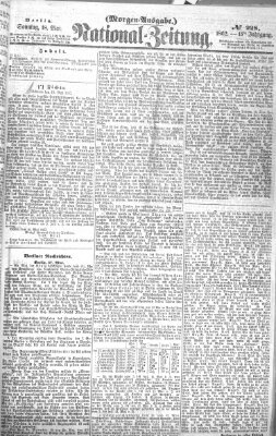 Nationalzeitung Sonntag 18. Mai 1862