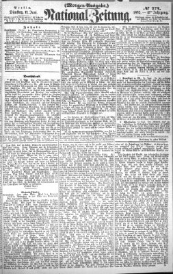Nationalzeitung Dienstag 17. Juni 1862