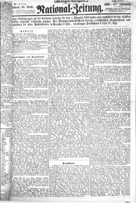 Nationalzeitung Samstag 20. Dezember 1862