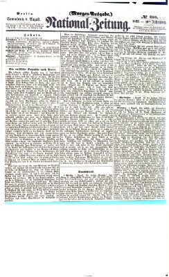 Nationalzeitung Samstag 8. August 1863