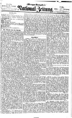 Nationalzeitung Mittwoch 20. Januar 1864