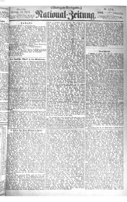 Nationalzeitung Freitag 15. April 1864