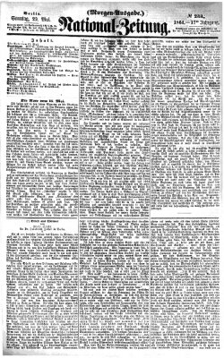 Nationalzeitung Sonntag 22. Mai 1864