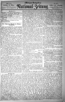 Nationalzeitung Freitag 10. März 1865