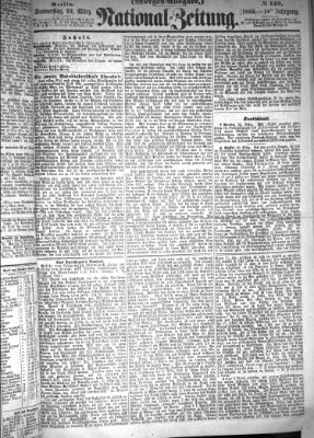 Nationalzeitung Donnerstag 23. März 1865