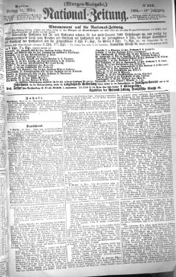 Nationalzeitung Freitag 31. März 1865