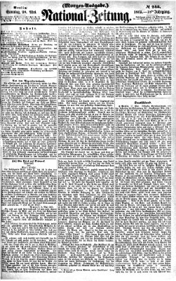 Nationalzeitung Sonntag 28. Mai 1865