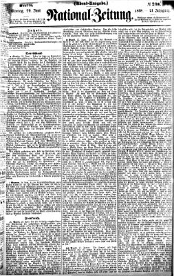 Nationalzeitung Montag 29. Juni 1868