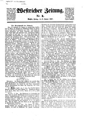 Westricher Zeitung Freitag 9. Januar 1857