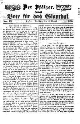 Pfälzer Freitag 13. August 1858