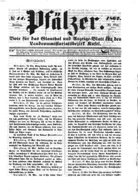 Pfälzer Freitag 30. Mai 1862