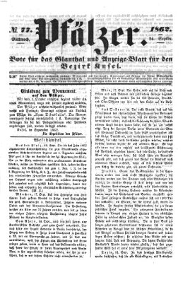 Pfälzer Mittwoch 24. September 1862
