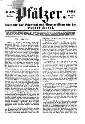 Pfälzer Freitag 27. Mai 1864