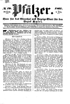 Pfälzer Mittwoch 6. März 1867