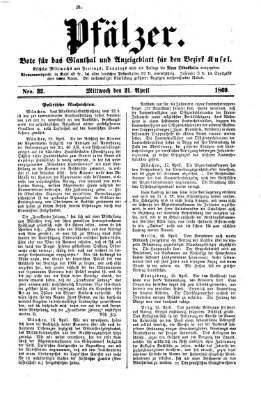 Pfälzer Mittwoch 21. April 1869