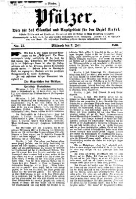 Pfälzer Mittwoch 7. Juli 1869