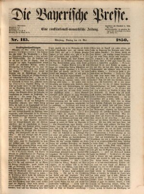Die Bayerische Presse Dienstag 14. Mai 1850