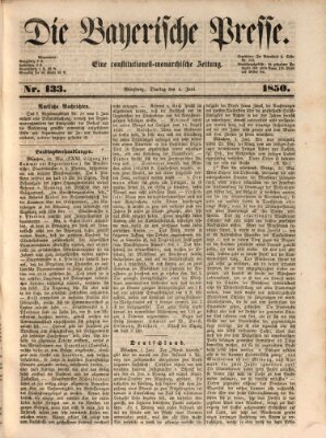 Die Bayerische Presse Dienstag 4. Juni 1850