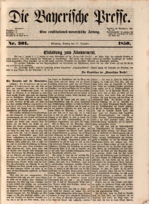 Die Bayerische Presse Dienstag 17. Dezember 1850