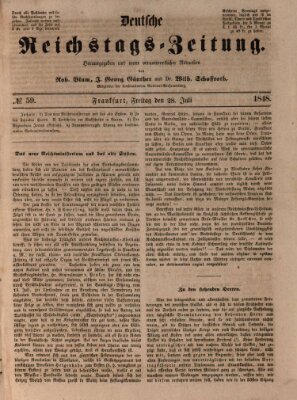 Deutsche Reichstags-Zeitung Freitag 28. Juli 1848