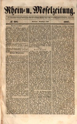 Rhein- und Mosel-Zeitung Sonntag 4. Juli 1847