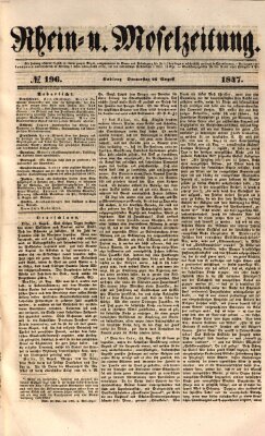 Rhein- und Mosel-Zeitung Donnerstag 26. August 1847
