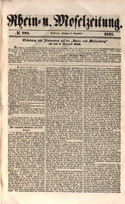 Rhein- und Mosel-Zeitung Freitag 17. Dezember 1847
