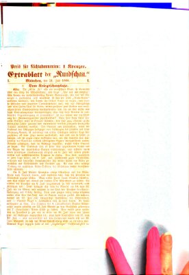 Allgemeine Rundschau Samstag 21. Juli 1866
