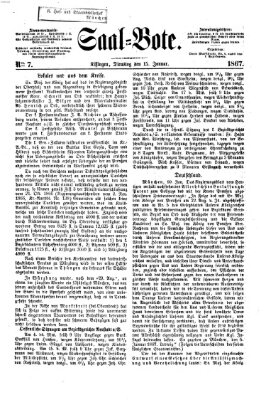 Saal-Bote Dienstag 15. Januar 1867