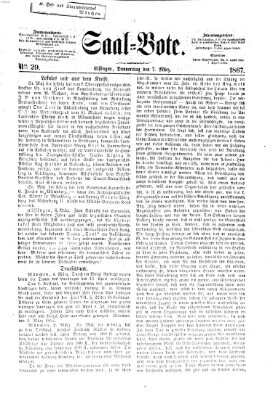 Saal-Bote Donnerstag 7. März 1867