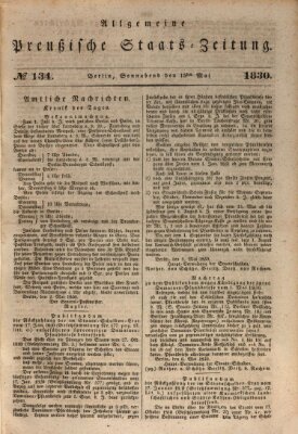 Allgemeine preußische Staats-Zeitung Samstag 15. Mai 1830