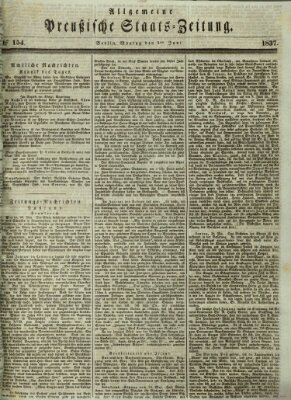 Allgemeine preußische Staats-Zeitung Montag 5. Juni 1837