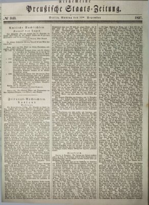 Allgemeine preußische Staats-Zeitung Montag 11. Dezember 1837