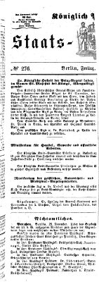 Königlich Preußischer Staats-Anzeiger (Allgemeine preußische Staats-Zeitung) Freitag 26. November 1858