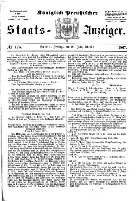 Königlich Preußischer Staats-Anzeiger (Allgemeine preußische Staats-Zeitung) Freitag 26. Juli 1867