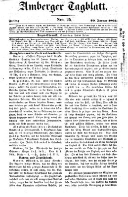 Amberger Tagblatt Freitag 30. Januar 1863