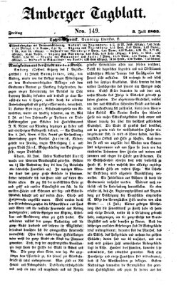Amberger Tagblatt Freitag 3. Juli 1863