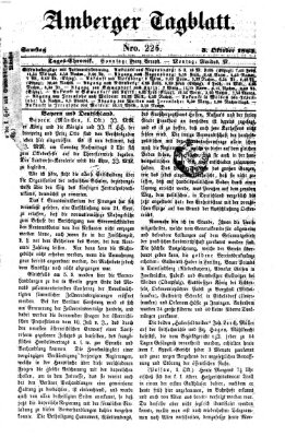 Amberger Tagblatt Samstag 3. Oktober 1863