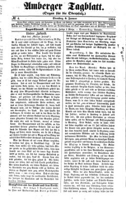 Amberger Tagblatt Dienstag 5. Januar 1864