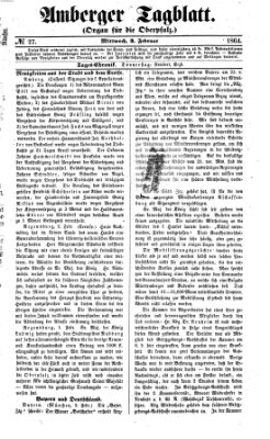 Amberger Tagblatt Mittwoch 3. Februar 1864