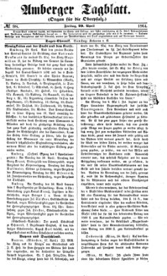 Amberger Tagblatt Freitag 29. April 1864