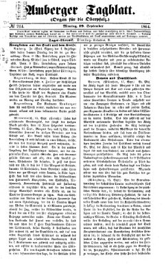 Amberger Tagblatt Montag 19. September 1864