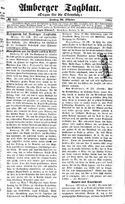 Amberger Tagblatt Freitag 21. Oktober 1864