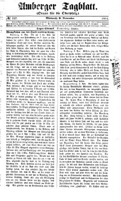 Amberger Tagblatt Mittwoch 9. November 1864