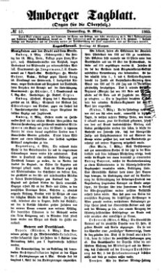 Amberger Tagblatt Donnerstag 9. März 1865
