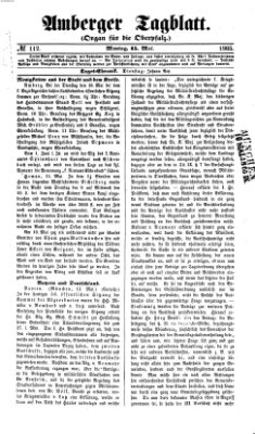 Amberger Tagblatt Montag 15. Mai 1865