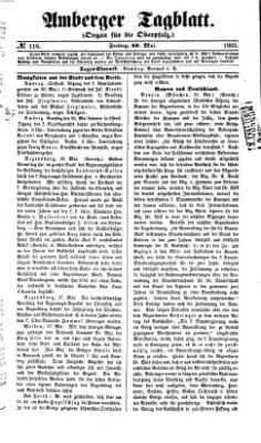 Amberger Tagblatt Freitag 19. Mai 1865