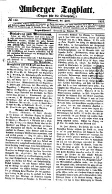 Amberger Tagblatt Mittwoch 21. Juni 1865
