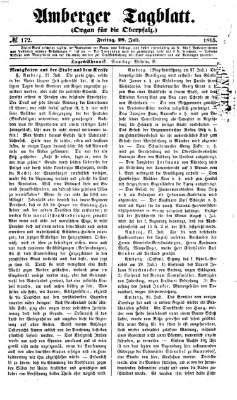 Amberger Tagblatt Freitag 28. Juli 1865