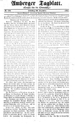 Amberger Tagblatt Samstag 16. Dezember 1865